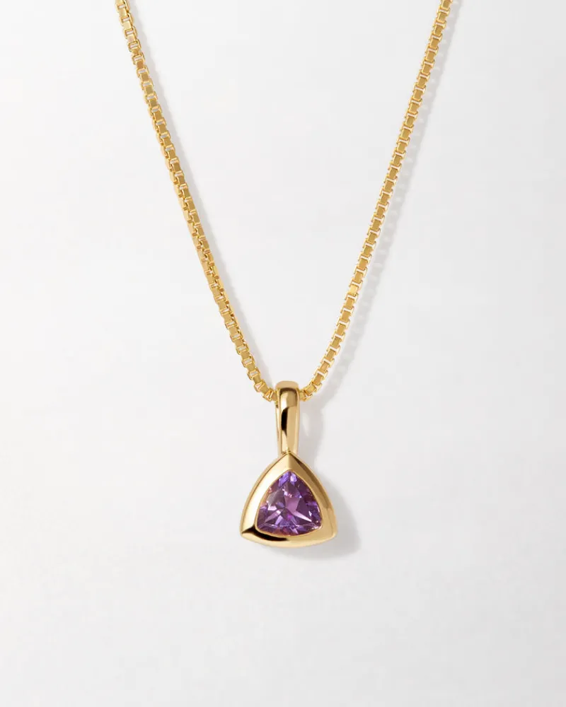 Edge of Ember Birthstones And Zodiac | Engravable | Aquarius Zodiac Necklace