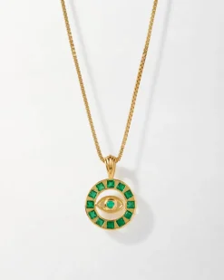 Edge of Ember Style | Balance T-Bar Green Necklace