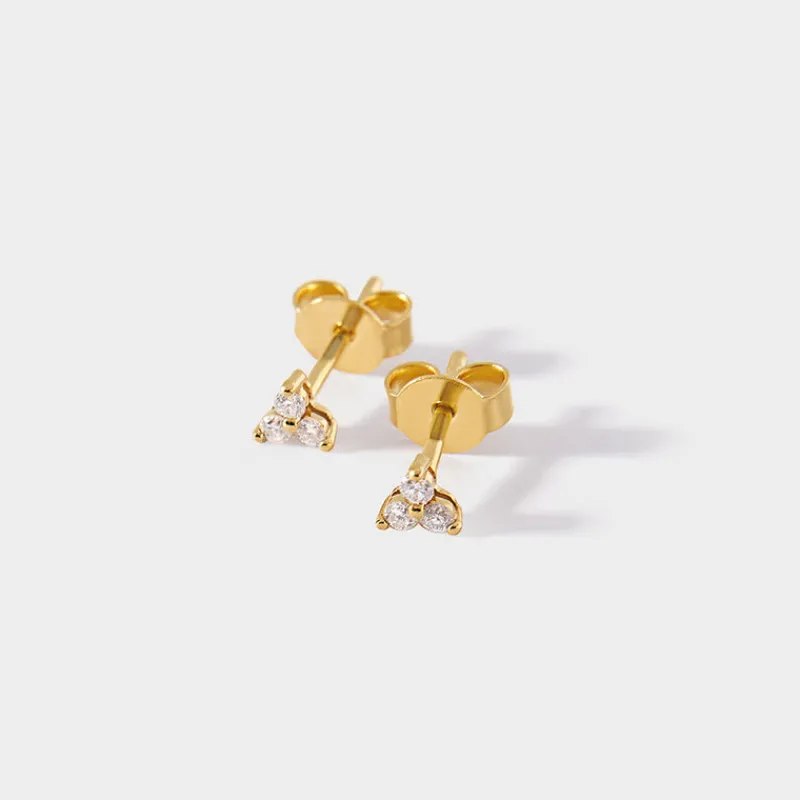 Edge of Ember Piercing | Huggies | Blue Sapphire Pavé Huggie Earrings