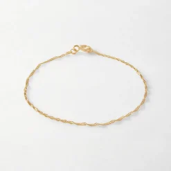 Edge of Ember Style | Bolt Diamond Bracelet - Yellow Gold