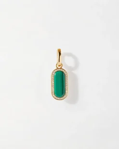 Edge of Ember Engravable | Charlotte Collins Black Onyx Charm Pendant