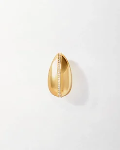 Edge of Ember Studs | Style | Charlotte Collins Dome Pavé Stud Earrings