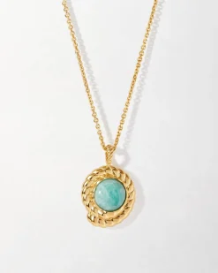 Edge of Ember Drop | Style | Coastal Rope Drop Amazonite Earrings