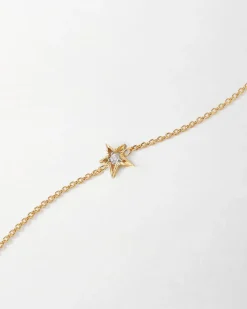 Edge of Ember Solid Gold & Diamonds | Style | Crescent Diamond Necklace - Yellow Gold