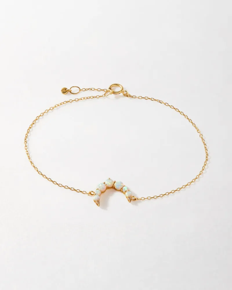 Edge of Ember Style | Crescent Opal Drop Earring
