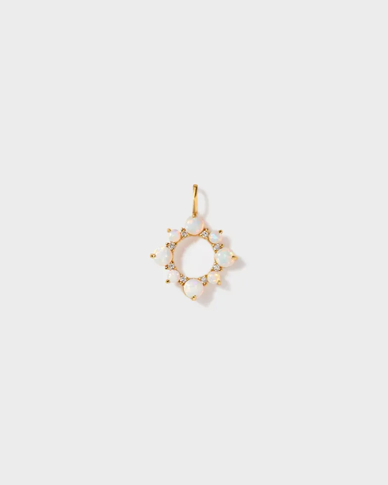 Edge of Ember Style | Crescent Opal Drop Earring