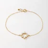Edge of Ember Solid Gold & Diamonds | Style | Crescent Opal Necklace