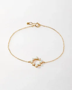 Edge of Ember Solid Gold & Diamonds | Style | Crescent Opal Necklace