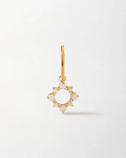 Edge of Ember Solid Gold & Diamonds | Style | Crescent Opal Necklace