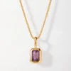 Edge of Ember Style | May Birthstone Jewellery | Deco Birthstone Necklace