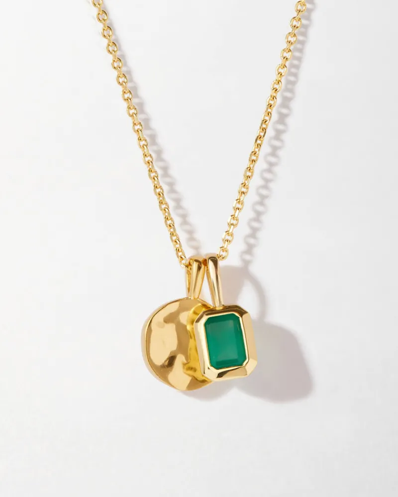 Edge of Ember Style | May Birthstone Jewellery | Deco Birthstone Necklace