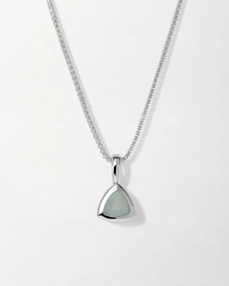Edge of Ember Birthstones And Zodiac | Style | Deco Black Spinel Birthstone Necklace - Silver
