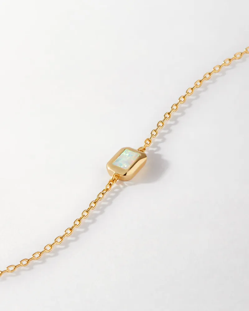 Edge of Ember Birthstones And Zodiac | Style | Deco Opal October Birthstone Necklace