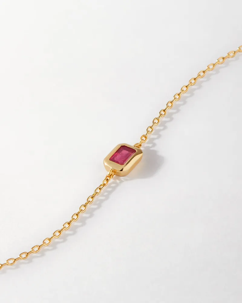 Edge of Ember Birthstones And Zodiac | Style | Deco Ruby July Birthstone Necklace