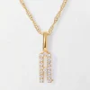 Edge of Ember Initials | Style | Diamond Initial Pendant