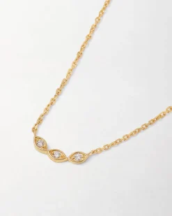 Edge of Ember Solid Gold & Diamonds | Style | Diamond Marquise Necklace