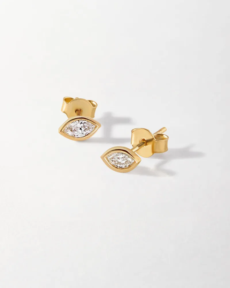 Edge of Ember Solid Gold & Diamonds | Style | Diamond Marquise Necklace