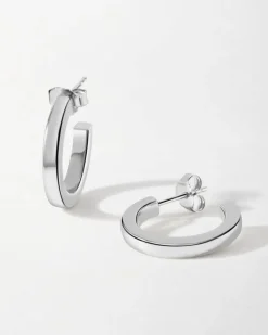 Edge of Ember Initial | Style | Double Initial Necklace - Silver