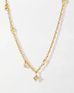 Edge of Ember Solid Gold & Diamonds | Style | Droplet Diamond Necklace