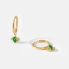 Edge of Ember Piercing | Studs | Emerald Stud Earrings
