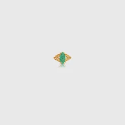 Edge of Ember Studs | Style | Evil Eye Diamond Stud Earrings - Yellow Gold