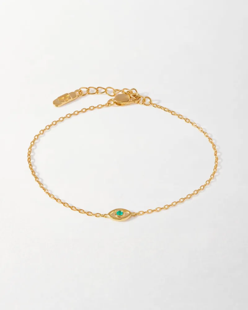 Edge of Ember Style | Evil Eye Green Bracelet