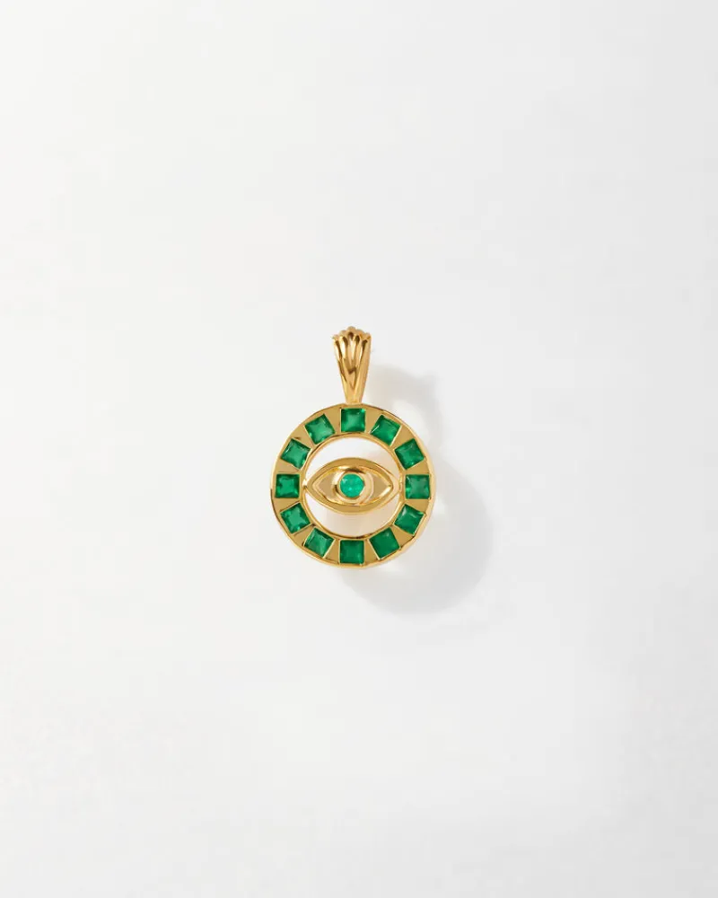 Edge of Ember Style | Evil Eye Green Bracelet