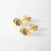 Edge of Ember Drop | Huggies | Evil Eye Huggie Earrings