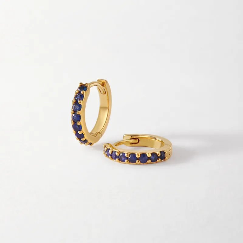 Edge of Ember Drop | Huggies | Evil Eye Huggie Earrings