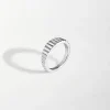 Edge of Ember Hoops | Style | Flare Hoop Earrings - Silver