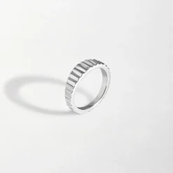 Edge of Ember Hoops | Style | Flare Hoop Earrings - Silver