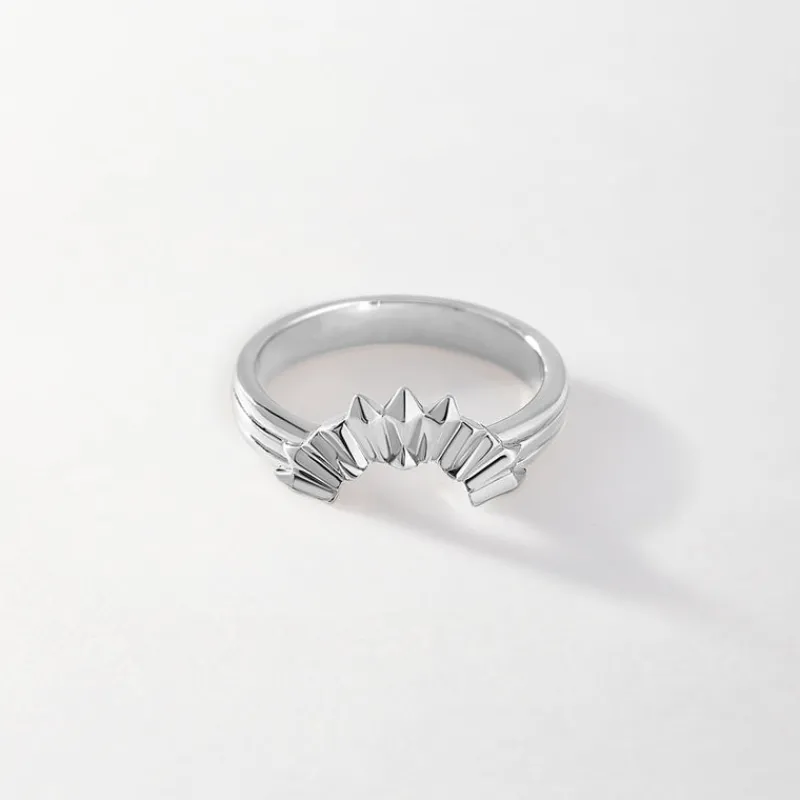 Edge of Ember Hoops | Style | Flare Hoop Earrings - Silver