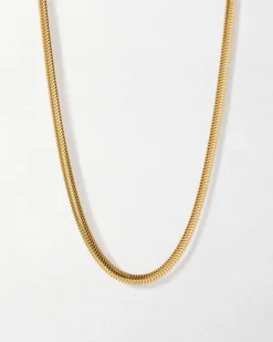 Edge of Ember Chain | Style | Flat Snake Chain Bracelet