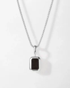 Edge of Ember Birthstones And Zodiac | Style | Garnet January Birthstone Necklace - Silver