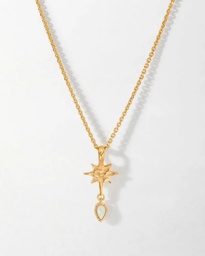 Edge of Ember Engravable | Engravable | Hand in Hand Opal Necklace