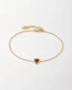Edge of Ember All Rings | Birthstones And Zodiac | Heart Red Garnet Ring