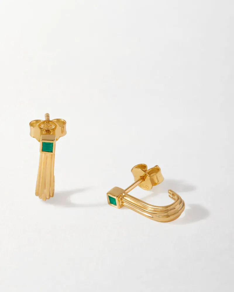 Edge of Ember Style | Horseshoe Green Onyx Necklace