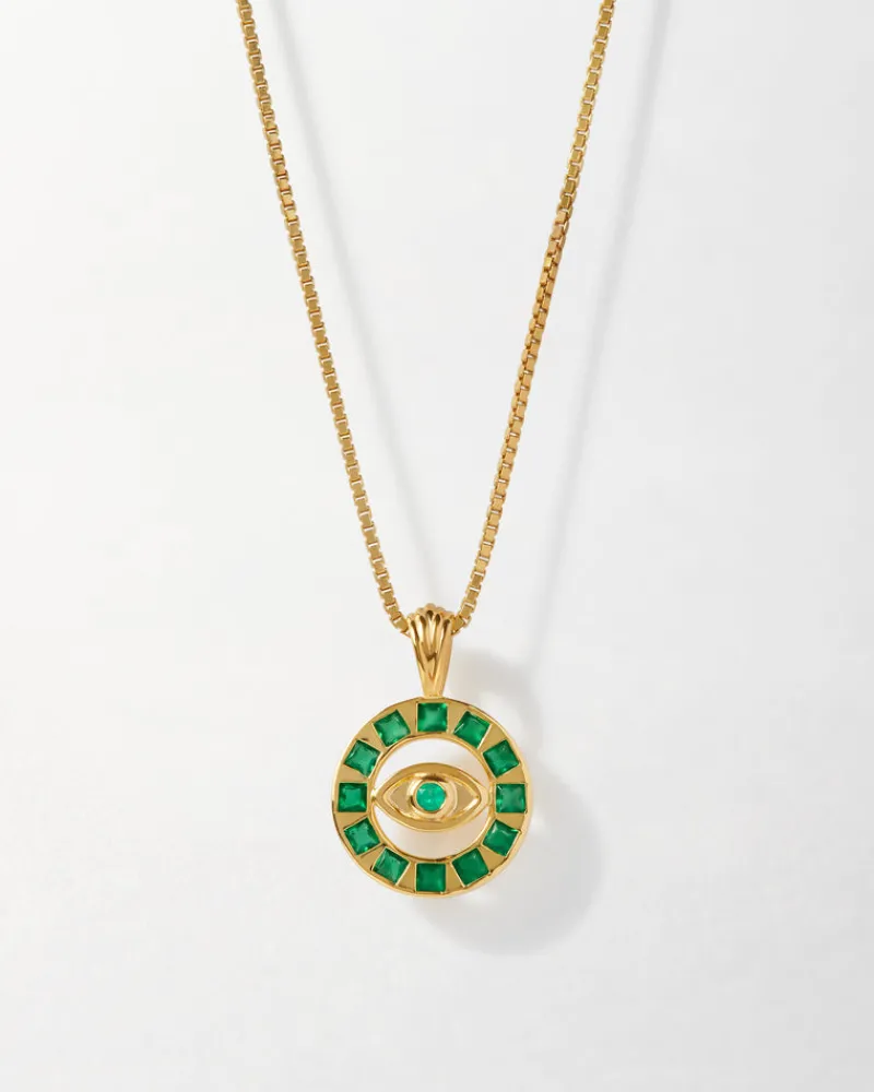 Edge of Ember Style | Horseshoe Green Onyx Necklace