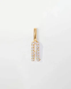 Edge of Ember Birthstones And Zodiac | Style | Initial & Birthstone Necklace - Gold