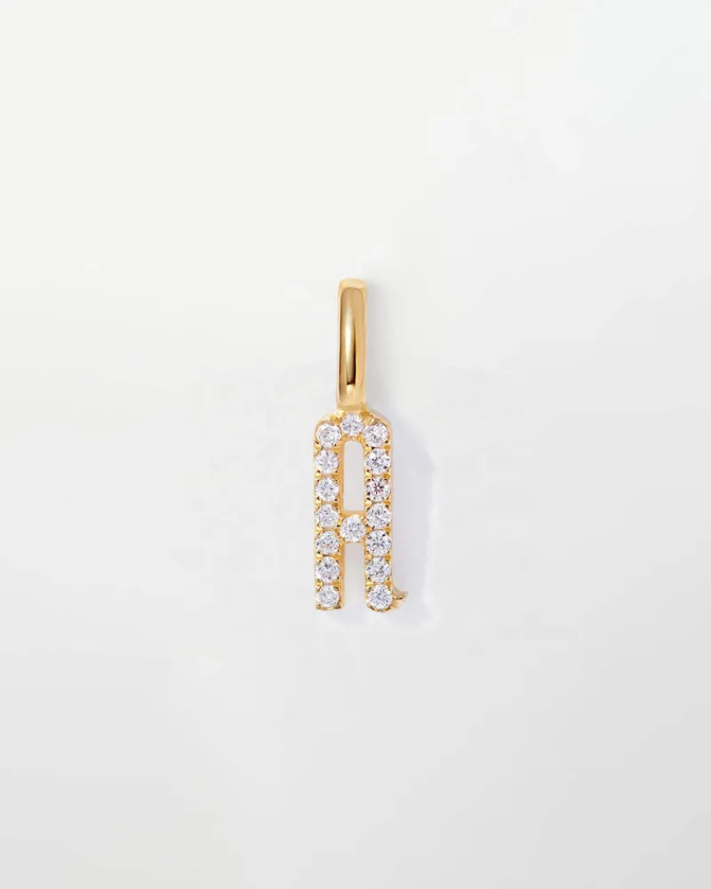 Edge of Ember Birthstones And Zodiac | Style | Initial & Birthstone Necklace - Gold