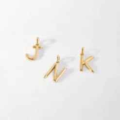 Edge of Ember Birthstones And Zodiac | Style | Initial & Birthstone Necklace - Gold