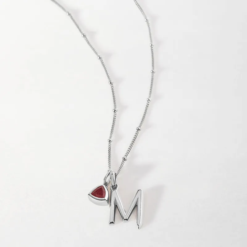 Edge of Ember Initial | Style | Initial Curb Necklace
