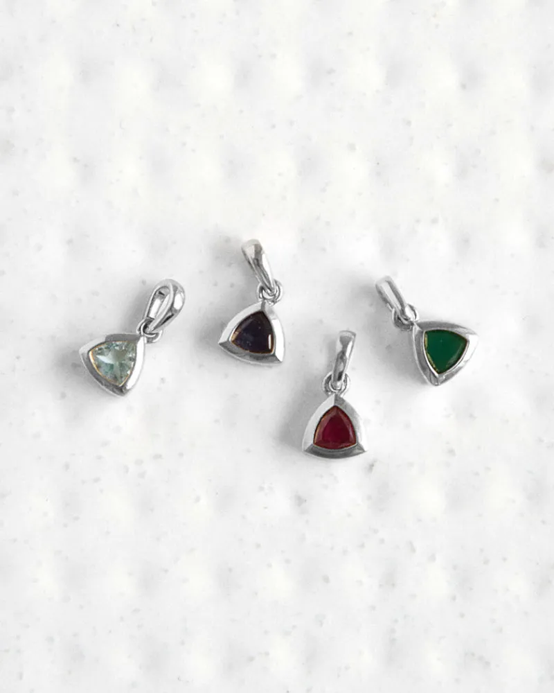 Edge of Ember Initial | Style | Initial Necklace - Silver