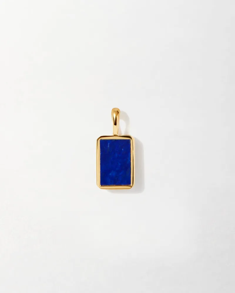 Edge of Ember Style | Engravable | Lapis Gemstone Necklace