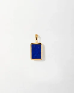Edge of Ember Engravable | Lapis Gemstone Pendant