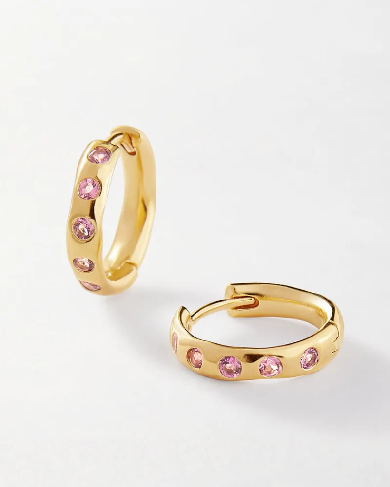 Edge of Ember Hoops | Style | Large Everyday Hoops - Gold
