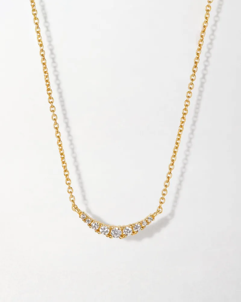 Edge of Ember Solid Gold & Diamonds | Style | Large Solitaire Diamond Necklace