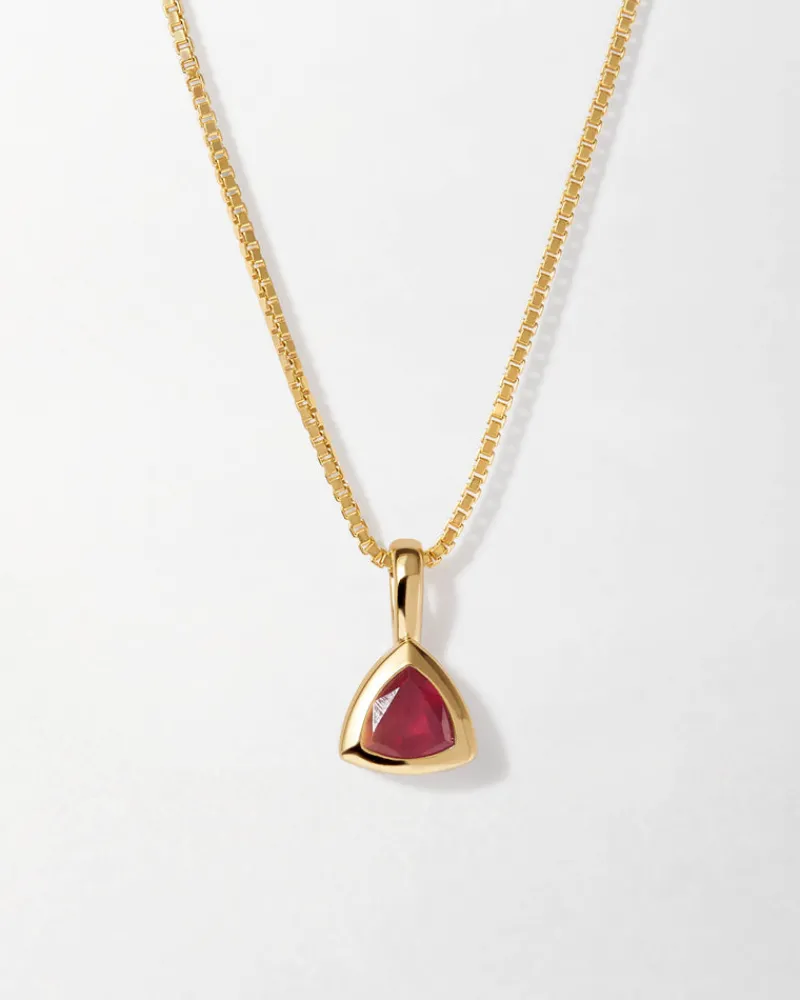 Edge of Ember Birthstones And Zodiac | Engravable | Leo Zodiac Necklace