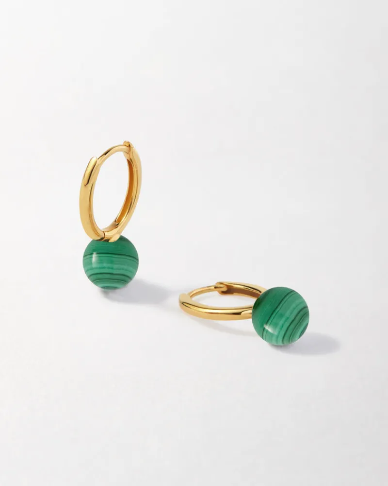 Edge of Ember Solid Gold & Diamonds | Style | Malachite Diamond Necklace