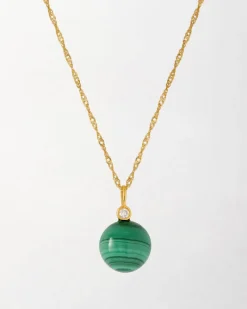 Edge of Ember Style | Malachite Oval Hoop Earrings